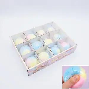 dr (12개 1박스 ) 아이스크림왁뿌말랑이 왁뿌볼 말랑이 왁스볼 왁스팝 스퀴시