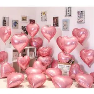 하트 10개 풍선 핑크/학교/축하/데코/행사/백일/공기/소품/컬러/돌잔치/유치원/졸업/사진/스튜디오/축제/홈
