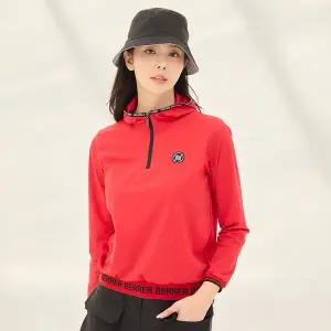 [아웃도어스/제이투제이]제이투제이 여성골프웨어 쿨스트레치 베러반집업 긴팔 후드티셔츠