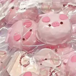 모든 아기돼지 스퀴시 말랑이 미니 인형 스트레스 해소 화풀이 장난감 폭신 퐁신 힐링