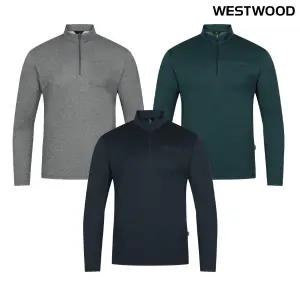 [대구백화점] [웨스트우드]간절기 남성 멜란지 집업 티셔츠(WP1MTTS301)