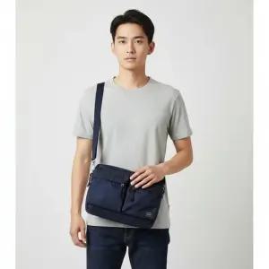 포터 25FW 네이비 블루 포스 숄더 크로스백 S 855 05457 50