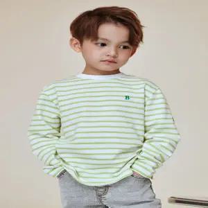 [대구백화점] [빈]옐로우 그린 스트라이프 긴팔 티셔츠(BA13TS03YG )