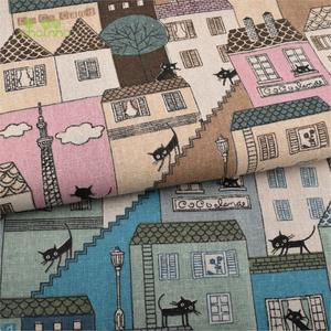 린넨원단 패치 워크 퀼팅 재봉용 프린트 코튼 린넨 원단 DIY 소파 테이블 천 가구 커버 티슈 커튼 백 쿠션