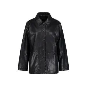 [레코브](광주신세계)LK 하프기장 페이크 레더자켓 (LK21F3JK002X)