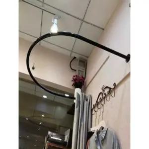 피팅룸 커튼봉 탈의실 옷가게 곡선 코너 간이 U자형 가림막 커튼레일