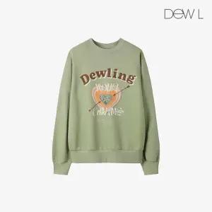 [듀엘링](하남점) 더블하트 그래픽 오버핏 스 셔츠 GN_D254MSM105