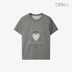 [듀엘링](하남점) 인러브 그래픽 반팔 티셔츠 DG_D254MSM110
