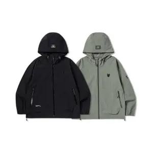 [라이프워크]M 라이프워크자켓 CQK LW251JP370 사선로고 나일론 후드 자켓