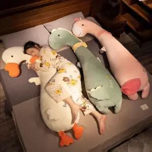 대형 베게 롱쿠션 배게 바디플로우 안고자는 수면 애착 성인 공룡 오리 침