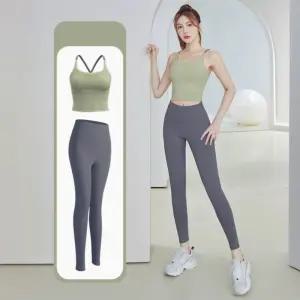레깅스 세트 요가 테스 여성 스포츠 헬스복