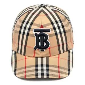 모노그램 모티프 빈티지 체크 코튼 야구 모자 8068032