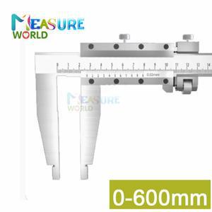오픈 버니어 캘리퍼스 0-600mm 레이저 스테인레스 스틸 버니어 캘리퍼스 측정 마이크로미터 측정 도구 마이