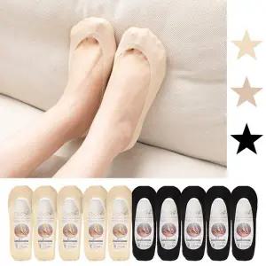 여성 아이스 덧신 10켤레 올라운딩 실리콘 논슬립 페이크삭스