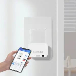 [라맥스]IoT 스마트스위치 미니스위치 누워서불끄기 자동 전등 조명 무선스위치