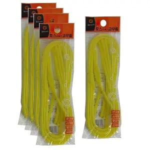 둥근 노란 호스 기저귀 고무줄 주사 고무끈 밴드 포장/가정/다목적/다용도/문구/사무실/오피스/공작/공예