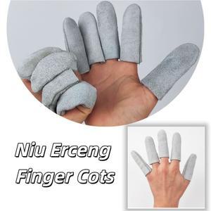 1-6개 용접 손가락 보호대 열 차단 커버 손 연마 용접공 납땜 수리 고온 보호 장갑