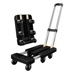 콜콜러브 길이 확장형 접이식 쇼핑 핸드카트 저소음 7바퀴 캐리어 구르마 손수레