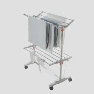 어진리빙 미니 4단 이동 접이식 빨래건조대