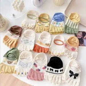 여성 TF433220 귀여운 발가락양말 타비 논슬립 메쉬 면 단목 덧