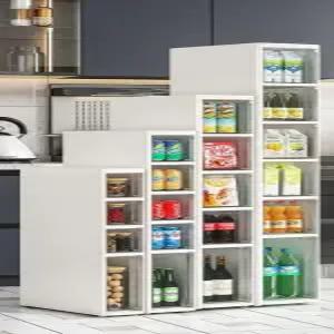 냉장고틈새장 냉장고옆 수납장 주방 서랍장 욕실 슬라이딩 바퀴달린 팬트리장 옆