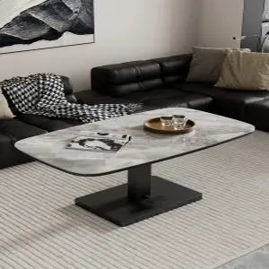 거실 테이블 높이조절 리프트업 승강 탁자 티테이블 원목 이동식