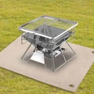 방염카페트 자연보호 바베큐매캠핑매트 바베큐매 차박준비물 화로매 용접매 야영매