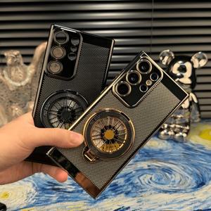 삼성 호환 갤럭시 S24 S23 S22 S21Plus 케이스 하드 PC 링 방열 Ultra 호환용 보호 뒷면 커버