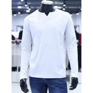 [하프클럽/에스티코]STCO 세이브존04 수피마 슬릿넥 긴팔 티셔츠 1TS24591