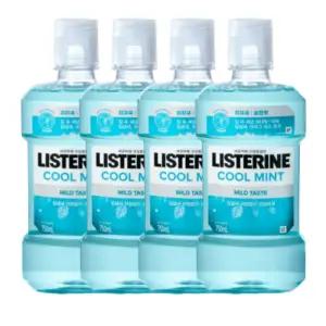 리스테린 쿨민트 마일드 입냄새제거 순한 가글 750ml X 4개