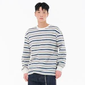 [하프클럽/체이스컬트]남성 스트라이프 긴팔 티셔츠-FARK5113B01