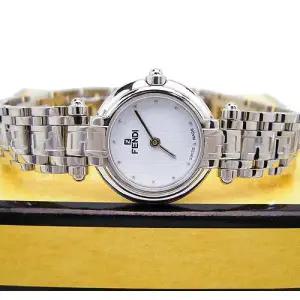 화이트 케이스 FF로고 여성용 시계 750L