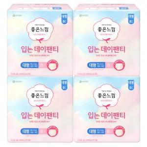 좋은느낌 입는데이팬티 대형 8P X 4팩