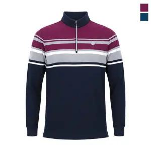 [THOMAS HARDY] 토마스하디 남성 모던 스트라이프 스판 집업티 Model No_CB5122