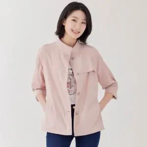 [지센] 스판 반넥 슬림 코트 LCCAP321_PK