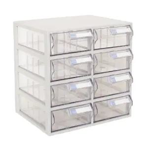 다용도 수납함 CMD 8칸/책상/정리함/서랍/플라스틱/슬라이드/소품/투명/수납/칸막이/사무용/미니/데스크