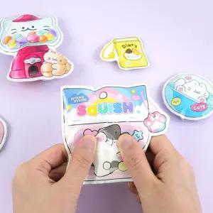 핑크풋 종이스퀴시 만들기 DIY 장난감 종이접기/스퀴시/종이/접기/초등/키트/돌봄교실/스퀴시북/색칠놀이