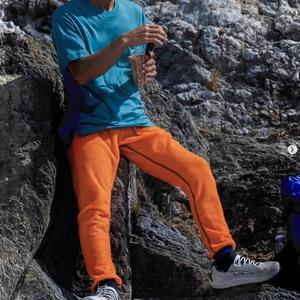 야마토미치 알파 타이츠 아웃도어 신축성 허리 플리스 팬츠 따뜻한 경량 팬츠