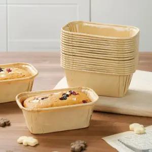 미니 종이 파운드틀 플럼피몰드 뚜껑세트/빵모양/식빵팬/케이크/계란빵/케이스/가정용/빵몰드/사각