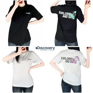 디스커버리 D 스케이트 면 반팔 티셔츠 - 봄 여름 신상(남여공용)