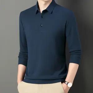 봄 가을 남성티셔츠 간절기 카라 긴팔티셔츠 무지 남자 골프티