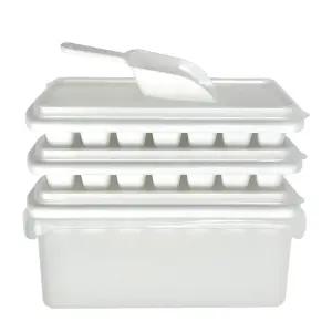 비에스 아이스 트레이 3p+큐브 컨테이너+스쿱 세트 얼음트레이 아이스볼