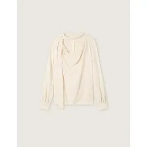 (스타필드 안성 로엠) 카울넥 타이 블라우스_RMBLG23R13