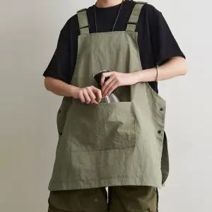 가볍고 편한 남녀공용 앞치마 방수 포켓형 작업복