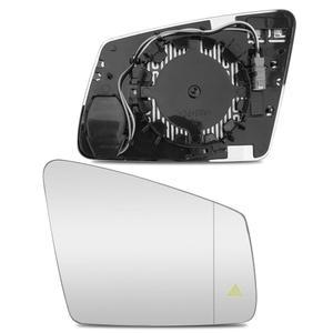 오른쪽 조수석 사이드 미러 글래스, E 유리 RH A W221 GLA 기능 벤츠 사각지대 GLK 백미러 A2128102921, 가열 메르세데스 클래스 C B 감지 교체용 포함 S W204 렌즈, W212