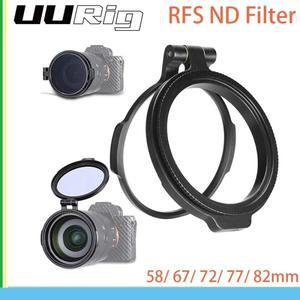 UURig RFS ND 필터 급속 시스템 DSLR 카메라 액세서리 퀵 스위치 브래킷 렌즈 어댑터 플립 58mm 67mm 82mm