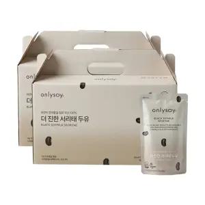 온리소이 더 진한 서리태 콩물 두유 국산 무가당 단백질 임산부 190ml, 40개