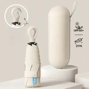 [OISO]초경량 우산 양산 양우산 고리형 (케이스 세트) 초미니양우산 5단양우산 휴대용 우양산 미니양산