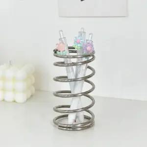 스테인레스 치약거치대 칫솔홀더 스프링칫솔꽂이 대형 양치통 양치컵