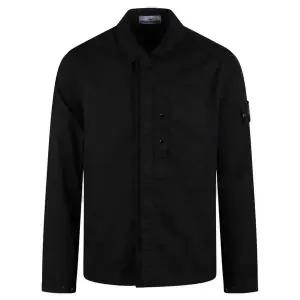 [스톤아일랜드] 스톤 25SS 와펜 패치 포켓 오버 셔츠 자켓 블랙 126605795